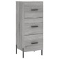 vidaXL Sideboard Grau Sonoma 34,5x34x90 cm Holzwerkstoff vidaXL Sideboard Grau Sonoma 34,5x34x90 cm Holzwerkstoff