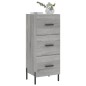 vidaXL Sideboard Grau Sonoma 34,5x34x90 cm Holzwerkstoff vidaXL Sideboard Grau Sonoma 34,5x34x90 cm Holzwerkstoff