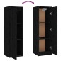 vidaXL Wandschrank Schwarz 30x30x100 cm Massivholz Kiefer vidaXL Wandschrank Schwarz 30x30x100 cm Massivholz Kiefer