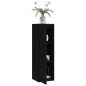 vidaXL Wandschrank Schwarz 30x30x100 cm Massivholz Kiefer vidaXL Wandschrank Schwarz 30x30x100 cm Massivholz Kiefer
