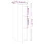 vidaXL Wandschrank Schwarz 30x30x100 cm Massivholz Kiefer vidaXL Wandschrank Schwarz 30x30x100 cm Massivholz Kiefer