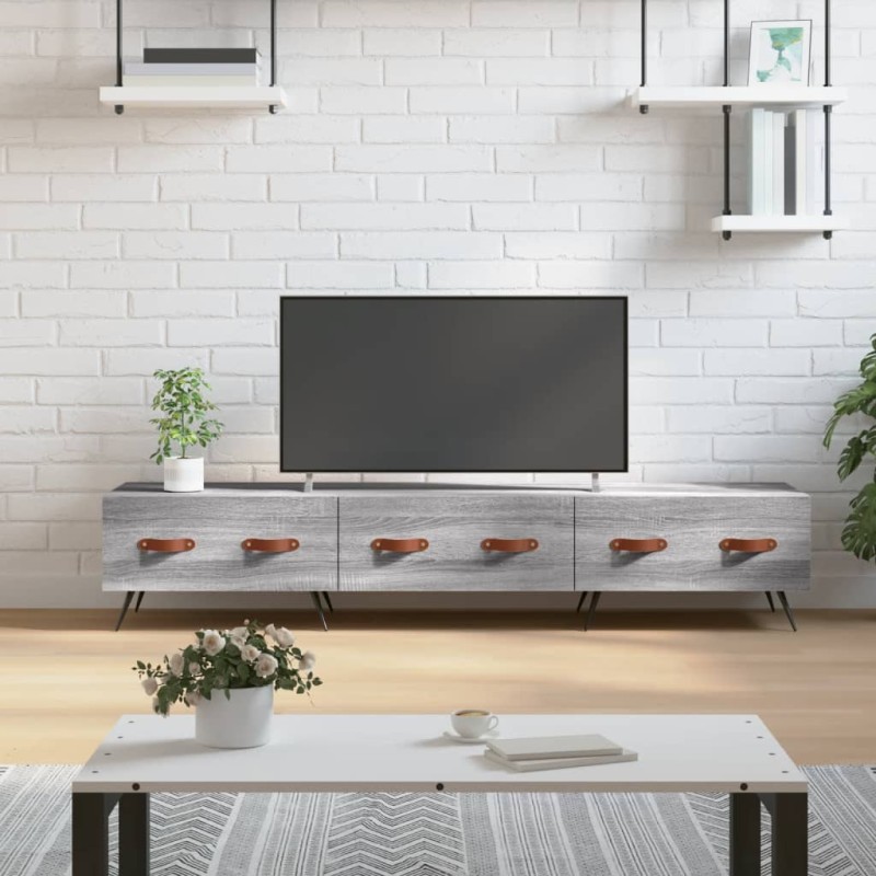 vidaXL TV-Schrank Grau Sonoma 150x36x30 cm Holzwerkstoff vidaXL TV-Schrank Grau Sonoma 150x36x30 cm Holzwerkstoff