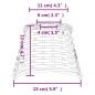 vidaXL Lampenschirm Weiß Ø15x12 cm Korbweide vidaXL Lampenschirm Weiß Ø15x12 cm Korbweide