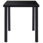 vidaXL Esstisch Schwarz 140 x 70 x 75 cm Hartglas vidaXL Esstisch Schwarz 140 x 70 x 75 cm Hartglas