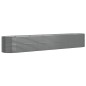 vidaXL Hochbeet Pulverbeschichteter Stahl 440x80x68 cm Grau vidaXL Hochbeet Pulverbeschichteter Stahl 440x80x68 cm Grau