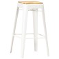 vidaXL Barhocker 4 Stk. Weiß Mango Massivholz vidaXL Barhocker 4 Stk. Weiß Mango Massivholz
