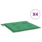 vidaXL Gartenstuhl-Kissen 4 Stk. Grün 50x50x3 cm Oxford-Gewebe vidaXL Gartenstuhl-Kissen 4 Stk. Grün 50x50x3 cm Oxford-Gewebe