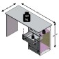 FMD Schreibtisch mit 1 Schublade 123×50×76,5 cm Eichenbraun und Weiß FMD Schreibtisch mit 1 Schublade 123×50×76,5 cm Eichenbraun und Weiß
