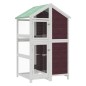 vidaXL Voliere Mokka 97x81x152 cm Massivholz Kiefer vidaXL Voliere Mokka 97x81x152 cm Massivholz Kiefer