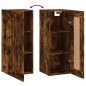 vidaXL Wandschrank Räuchereiche 34,5x34x90 cm Holzwerkstoff vidaXL Wandschrank Räuchereiche 34,5x34x90 cm Holzwerkstoff