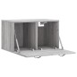 vidaXL Wandschrank Grau Sonoma 60x36,5x35 cm Holzwerkstoff vidaXL Wandschrank Grau Sonoma 60x36,5x35 cm Holzwerkstoff