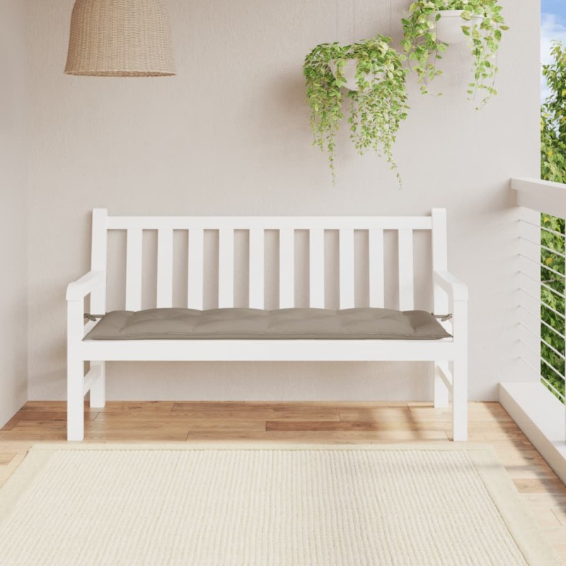 Gartenbank-Auflage Taupe 150x50x7 cm Oxford-Gewebe Gartenbank-Auflage Taupe 150x50x7 cm Oxford-Gewebe