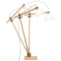 vidaXL Stehlampe Weiß Mango Massivholz E27 vidaXL Stehlampe Weiß Mango Massivholz E27