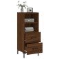 vidaXL Sideboard Braun Eichen-Optik 34,5x34x90 cm Holzwerkstoff vidaXL Sideboard Braun Eichen-Optik 34,5x34x90 cm Holzwerkstoff