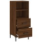vidaXL Sideboard Braun Eichen-Optik 34,5x34x90 cm Holzwerkstoff vidaXL Sideboard Braun Eichen-Optik 34,5x34x90 cm Holzwerkstoff