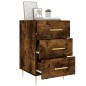 vidaXL Nachttisch Räuchereiche 40x40x66 cm Holzwerkstoff vidaXL Nachttisch Räuchereiche 40x40x66 cm Holzwerkstoff