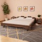 vidaXL Bettgestell Dunkelbraun Bambus 180×200 cm vidaXL Bettgestell Dunkelbraun Bambus 180×200 cm