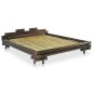 vidaXL Bettgestell Dunkelbraun Bambus 180×200 cm vidaXL Bettgestell Dunkelbraun Bambus 180×200 cm