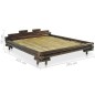 vidaXL Bettgestell Dunkelbraun Bambus 180×200 cm vidaXL Bettgestell Dunkelbraun Bambus 180×200 cm