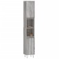 vidaXL Badschrank Grau Sonoma 30x30x190 cm Holzwerkstoff vidaXL Badschrank Grau Sonoma 30x30x190 cm Holzwerkstoff