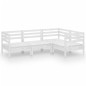 vidaXL 4-tlg. Garten-Lounge-Set Massivholz Kiefer Weiß vidaXL 4-tlg. Garten-Lounge-Set Massivholz Kiefer Weiß