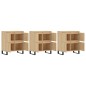 Sideboards 3 Stk. Sonoma-Eiche Holzwerkstoff Sideboards 3 Stk. Sonoma-Eiche Holzwerkstoff