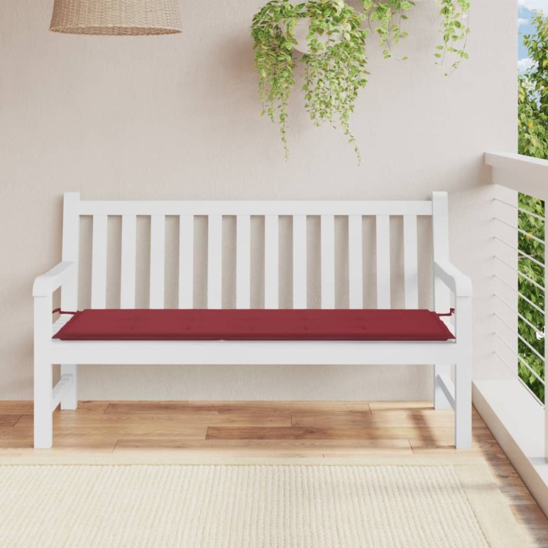 Gartenbank-Auflage Weinrot 150x50x3 cm Oxford-Gewebe Gartenbank-Auflage Weinrot 150x50x3 cm Oxford-Gewebe