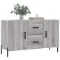 vidaXL Sideboard Grau Sonoma 100x36x60 cm Holzwerkstoff vidaXL Sideboard Grau Sonoma 100x36x60 cm Holzwerkstoff