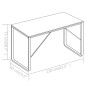vidaXL Computertisch Schwarz und Eiche 120x60x73 cm vidaXL Computertisch Schwarz und Eiche 120x60x73 cm