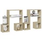 vidaXL Wandregale 2 Stk. Weiß & Sonoma-Eiche 50x15x50cm Holzwerkstoff vidaXL Wandregale 2 Stk. Weiß & Sonoma-Eiche 50x15x50cm Holzwerkstoff