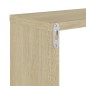 vidaXL Wandregale 2 Stk. Weiß & Sonoma-Eiche 50x15x50cm Holzwerkstoff vidaXL Wandregale 2 Stk. Weiß & Sonoma-Eiche 50x15x50cm Holzwerkstoff