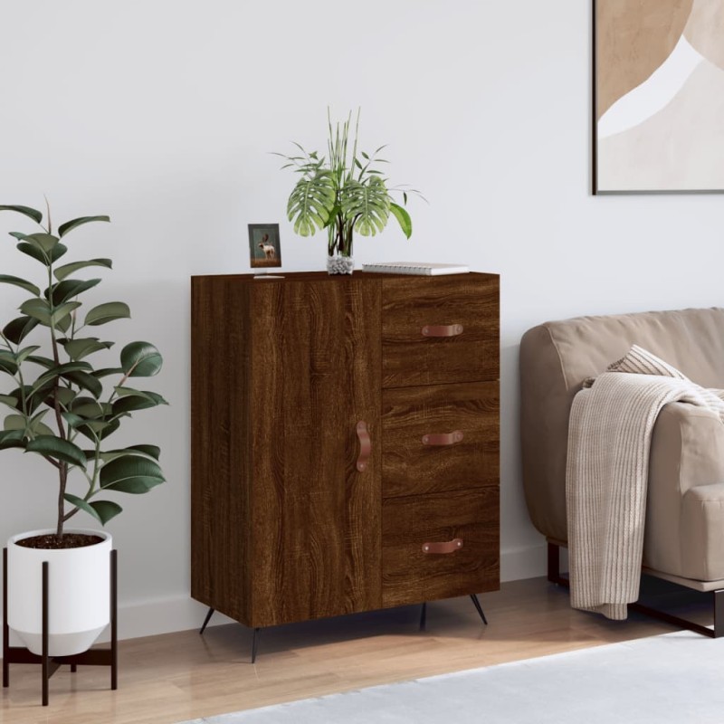 vidaXL Sideboard Braun Eichen-Optik 69,5x34x90 cm Holzwerkstoff vidaXL Sideboard Braun Eichen-Optik 69,5x34x90 cm Holzwerkstoff