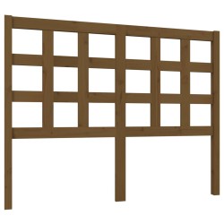 vidaXL Kopfteil Honigbraun 125,5x4x100 cm Massivholz Kiefer