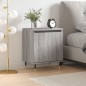 vidaXL Nachttisch Grau Sonoma 40x30x50 cm Holzwerkstoff vidaXL Nachttisch Grau Sonoma 40x30x50 cm Holzwerkstoff