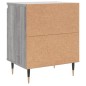 vidaXL Nachttisch Grau Sonoma 40x30x50 cm Holzwerkstoff vidaXL Nachttisch Grau Sonoma 40x30x50 cm Holzwerkstoff