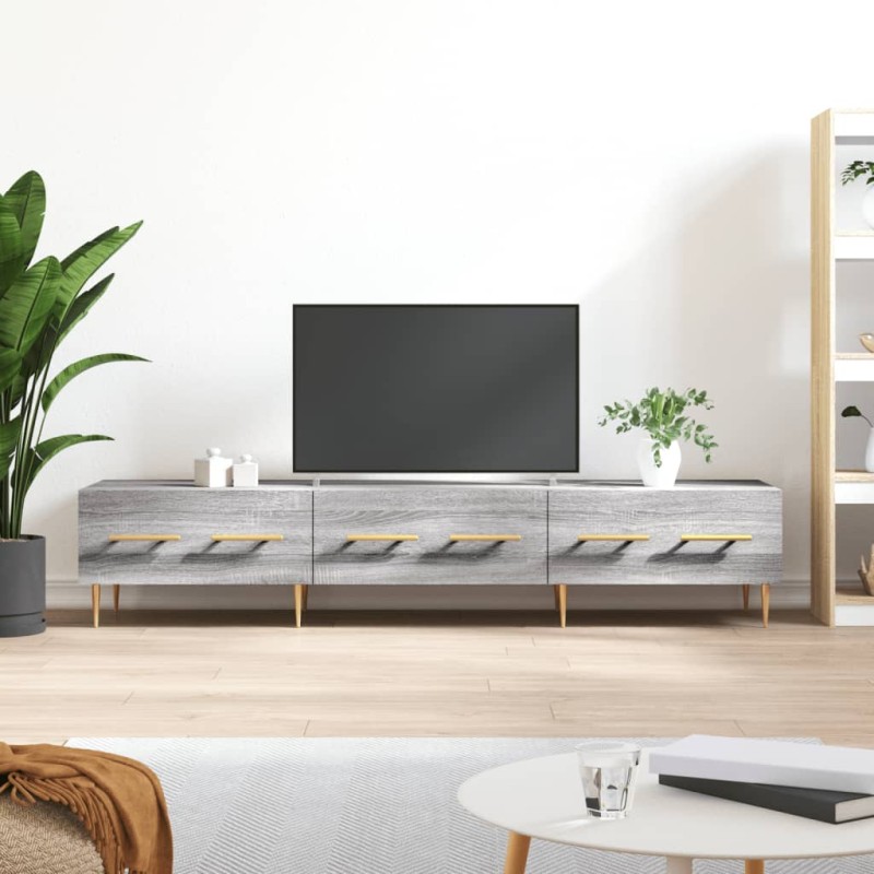 vidaXL TV-Schrank Grau Sonoma 150x36x30 cm Holzwerkstoff vidaXL TV-Schrank Grau Sonoma 150x36x30 cm Holzwerkstoff