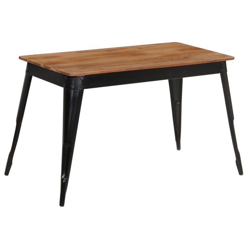 vidaXL Esstisch Akazienholz Massiv und Stahl 120 x 60 x 76 cm vidaXL Esstisch Akazienholz Massiv und Stahl 120 x 60 x 76 cm