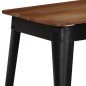 vidaXL Esstisch Akazienholz Massiv und Stahl 120 x 60 x 76 cm vidaXL Esstisch Akazienholz Massiv und Stahl 120 x 60 x 76 cm