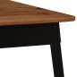 vidaXL Esstisch Akazienholz Massiv und Stahl 120 x 60 x 76 cm vidaXL Esstisch Akazienholz Massiv und Stahl 120 x 60 x 76 cm