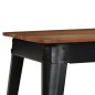 vidaXL Esstisch Akazienholz Massiv und Stahl 120 x 60 x 76 cm vidaXL Esstisch Akazienholz Massiv und Stahl 120 x 60 x 76 cm