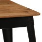 vidaXL Esstisch Akazienholz Massiv und Stahl 120 x 60 x 76 cm vidaXL Esstisch Akazienholz Massiv und Stahl 120 x 60 x 76 cm