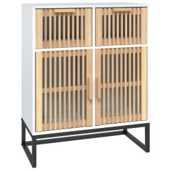 vidaXL Sideboard Weiß 60x30x75 cm Holzwerkstoff