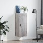 vidaXL Wandschrank Grau Sonoma 34,5x34x90 cm Holzwerkstoff vidaXL Wandschrank Grau Sonoma 34,5x34x90 cm Holzwerkstoff