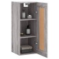 vidaXL Wandschrank Grau Sonoma 34,5x34x90 cm Holzwerkstoff vidaXL Wandschrank Grau Sonoma 34,5x34x90 cm Holzwerkstoff