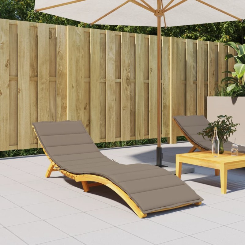 Sonnenliegen-Auflage Taupe 200x70x3 cm Oxford-Gewebe Sonnenliegen-Auflage Taupe 200x70x3 cm Oxford-Gewebe