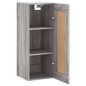 vidaXL Wandschrank Grau Sonoma 34,5x34x90 cm Holzwerkstoff vidaXL Wandschrank Grau Sonoma 34,5x34x90 cm Holzwerkstoff