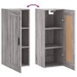 vidaXL Wandschrank Grau Sonoma 34,5x34x90 cm Holzwerkstoff vidaXL Wandschrank Grau Sonoma 34,5x34x90 cm Holzwerkstoff