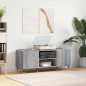 vidaXL Plattenschrank Grau Sonoma 121x38x48 cm Holzwerkstoff vidaXL Plattenschrank Grau Sonoma 121x38x48 cm Holzwerkstoff