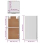 vidaXL Hängeschrank Grau Sonoma 29,5x31x60 cm Holzwerkstoff vidaXL Hängeschrank Grau Sonoma 29,5x31x60 cm Holzwerkstoff