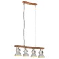 vidaXL Deckenlampe Industriestil Silbern E27 Mangoholz vidaXL Deckenlampe Industriestil Silbern E27 Mangoholz